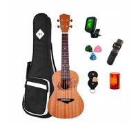 ukulele Concerto Soprano Tenore 23" Sapele Ukulele Aquila Corde Pacchetto Opzionale Accordatore(Color:3/4)