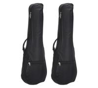 Ukulele Custodia 23" Singola Tracolla Zainetto con Regolabili Tracolle Nero 2pz