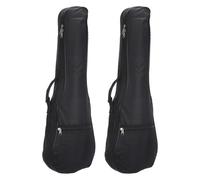 Ukulele Custodia 26" Singola Tracolla Zainetto con Regolabili Tracolle Nero 2pz