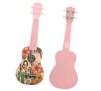 Ukulele Da 21 Pollici 4 Corde Chitarra Hawaiana Mini Ukulele Rosa Con Corde Per Borsa Sintonizzatore Parti Di Chitarra