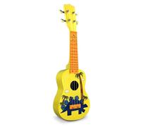 Ukulele Da 21 Pollici Con Tastiera A 12 Tasti Corde In Nylon Strumento Con Corpo In Botte Di Legno Completo Per Principianti(Yellow)
