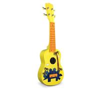Ukulele Da 21 Pollici Tastiera A 12 Tasti Corde In Nylon Bianco Durevole Corpo Interamente In Legno Facile Da Accordare E Suonare(Yellow)