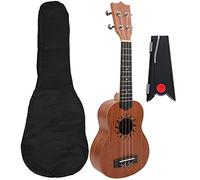 Ukulele da 21 pollici Ukulele portatile da 21 pollici a 4 corde con strumento con supporto pieghevole, supporto pieghevole portatile Strumenti musicali per principianti Bambino Adulto per principianti