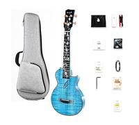 Ukulele da concerto da 66 cm, con tastiera a fiore, tutto in un unico pacchetto con strumenti di conservazione e manutenzione (B)