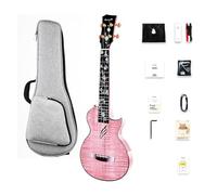 Ukulele da concerto da 66 cm, con tastiera a fiore, tutto in un unico pacchetto con strumenti di conservazione e manutenzione (A)