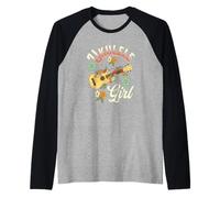 Ukulele da Donna Hawaiano per Ragazze hawaiane Maglia con Maniche Raglan