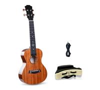 Ukulele elettrico in compensato di mogano per principianti chitarra con accessori (66 cm)