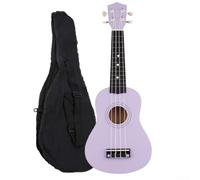 Ukulele entry-level da 53,3 cm con corde in nylon facili da suonare, accordatore, affidabilità e custodia protettiva per il trasporto (viola)