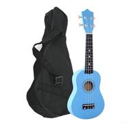 Ukulele entry-level da 53,3 cm con corde in nylon facili da suonare, accordatore, affidabilità e custodia protettiva per il trasporto (blu)