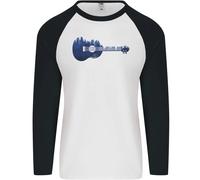 Ukulele Forest Guitar Music Guitarist Uomo L/S Baseball T-Shirt