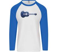 Ukulele Forest Guitar Music Guitarist Uomo L/S Baseball T-Shirt