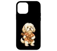 Ukulele Havanese che suona la chitarra Hawaii - Funny Dog Mom Dad Custodia per iPhone 12 mini