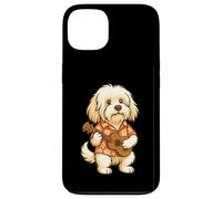 Ukulele Havanese che suona la chitarra Hawaii - Funny Dog Mom Dad Custodia per iPhone 13
