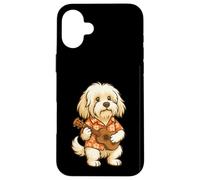 Ukulele Havanese che suona la chitarra Hawaii - Funny Dog Mom Dad Custodia per iPhone 16 Plus