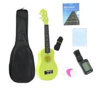 Ukulele In Legno Di Plastica Completamente Attrezzato + Borsa Da Concerto + Accordatore + Tracolla + Panno + Manuale Inglese(4)