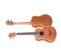 Ukulele in Legno Massello Opaco, Dimensioni Comode da 23 Pollici | Ricco materiale in mogano, accordatori in metallo stabili, versatili per tutti gli stili musicali