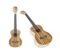 Ukulele in legno per principianti, strumento musicale compatto a 4 corde per adulti e amanti della musica (61 cm)