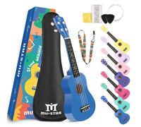 Ukulele in tiglio soprano lucido, 21 cm, kit per principianti con custodia per bambini, ukulele Uke Hawaii, mini chitarra, per bambini adulti e principianti Equalizer 2.0 True Balance