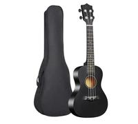 Ukulele Kit Professionale Per Ukulele Acustico Da 23 Pollici Strumenti Musicali A Corda Principianti Pratica Di Gioco(Black)