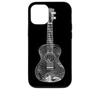 Ukulele Line Art Lezioni di musica Custodia per iPhone 12/12 Pro
