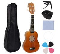 Ukulele multifunzione da 53 cm, chitarra a corde, in legno, per esercitarsi per lezioni musicali scolastiche e riunioni, viaggi