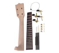 Ukulele Neck Kit, Strumento Fingerboard Replacement, Wooden Neck with