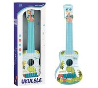 Ukulele per bambini, 41 cm, giocattolo in plastica con tema musicale dinosauro, strumento musicale a 4 corde, sorpresa per bambini e amanti della musica