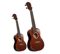 Ukulele per principianti Chitarra A Quattro Corde Per Principianti Con Protezione Per Mano Professionale Ukulele A Scheda Singola(Brown,23 inch)