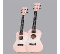 Ukulele per principianti Chitarra Colorata Ukulele Professionale Da 21 Pollici Per Principianti Con Accessori(Color:Pink)