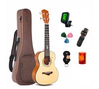 Ukulele per principianti Concerto Saxophone Tenore 23" 26" Sapele Ukulele Aquila Corde Pacchetto opzionale Accordatore(Color:2,Size:26 inches)