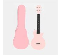 Ukulele per principianti da 58,4 cm, mini sassofono in fibra di carbonio da viaggio (rosa)