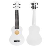 Ukulele per principianti Kit Completo Ukulele ABS Da 4 Corde Da 21 Pollici Strumento Guitarra Per Chitarra Acustica Colorata Hawaii(Color:White)