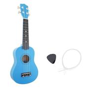 Ukulele per principianti Kit Completo Ukulele ABS Da 4 Corde Da 21 Pollici Strumento Guitarra Per Chitarra Acustica Colorata Hawaii(Color:Blue)