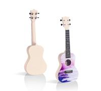 Ukulele Per Principianti Mini Chitarra Portatile Dal Design Creativo Per Ukulele Riproducibile(23-inch graffiti purple)