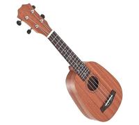 Ukulele per principianti Pianoforte A 4 Corde Mini Ukulele In Legno Sapele Soprano A Forma Di Ananas Da 21 Pollici(Color:A)