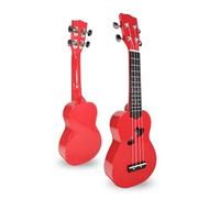 Ukulele per principianti Strumento Musicale In Legno Colorato Chitarra Ukulele 21 Pollici In Tiglio(Color:Red)