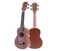 Ukulele per principianti Strumento Professionale Marrone A Quattro Corde Per Ukulele Soprano Da 21 Pollici A 15 Tasti