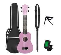 Ukulele Per Principianti Top In Tiglio A 4 Corde Per Ukulele Da 21 Pollici Con Custodia E Accessori Per Accordatore