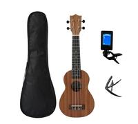 Ukulele per principianti Treble Spruce Mahogany Dolphin Pineapple Design Ukulele With Pouch/tuner Capo(Color:21B-3)