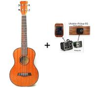 Ukulele per principianti Tutta La Chitarra Da Viaggio A 4 Corde Da Concerto In Mogano Ukulele Elettrico Tastiera In Palissandro(Color:23Uku with all parts)
