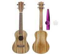 Ukulele per principianti Ukulele A 4 Corde Per Chitarra Soprano In Legno Zebrato Hawaiano Da 24 Pollici(Color:A)
