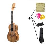 Ukulele per principianti Ukulele In Noce Da 21/23 Pollici 19 Tasti Hawaii 4 Corde Per Chitarra Strumenti Musicali Tastiera In Palissandro(Color:23uku with accessories)