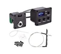 Ukulele Pickup Device - Preamp Equalizer for Acoustic | Abs with Lcd Screen, 3 Band Control, Piezo Input System, Sound Adjustment Tool for Guitar Bass and Violin