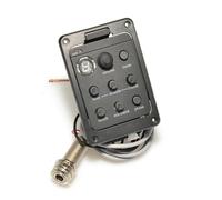 ukulele Pickup Equalizzatore A 4 Bande Con Microfono Dual Mode Preamplificatore EQ Sintonizzatore Pickup Per Chitarra Beat Board Con Soft Piezo(Size:4 with Mic)