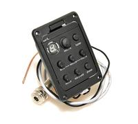 Ukulele Pickup Equalizzatore A 4 Bande con Microfono Dual Mode Preamplificatore EQ Sintonizzatore Pickup per Chitarra Beat Board con Soft Piezo