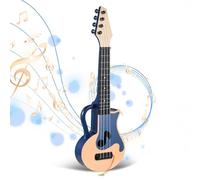 Ukulele portatile con plettro corde di nylon a design note musicali Regalo per principianti Strumento musicale Chitarra piccola