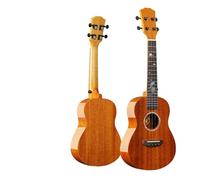 Ukulele Principiante Adulto 23 Pollici Top Single Advanced Light Piccola Chitarra Ukes con Kits(All Mahogany)