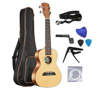Ukulele Professionale 23/26 Pollici 18 Tasti Concerto/tenore Ukulele Chitarra In Legno Di Abete Ukulele Piccole Chitarre Per Principianti (Color : 26 inch)