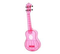 Ukulele Professionale Chitarra A 3 Corde Leggera Color Caramello Per Ukulele Soprano Trasparente In Materiale PC Unibody Integrale(Pink)