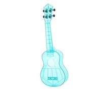 Ukulele Professionale Chitarra A 3 Corde Leggera Color Caramello Per Ukulele Soprano Trasparente In Materiale PC Unibody Integrale(Blue)